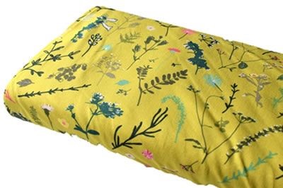Click to order custom made items in the Ochre Meadow fabric